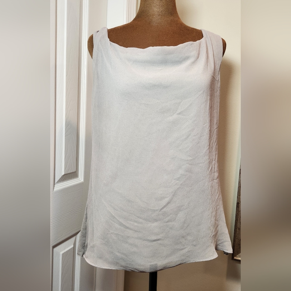 Simply Vera Wang Grey Sleeveless Top - Picture 1 of 7